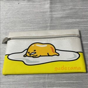 ipsy Gudetama Yellow and White Cosmetic Bag Pouch